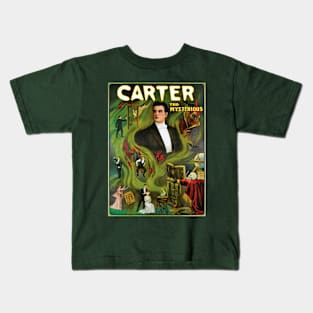 Vintage Magic Poster Art, Carter the Mysterious Kids T-Shirt